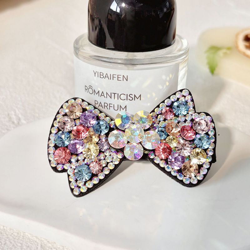 Fairy Color Rhinestone Bow Hairpin