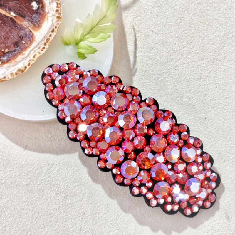 Ash Crystal Teardrop Hairpin