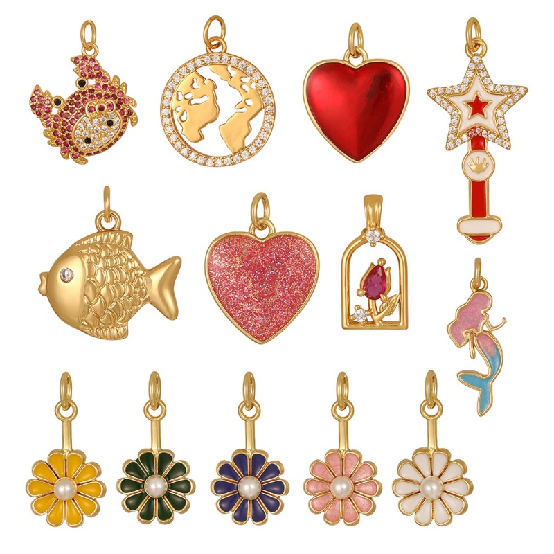 Accesorios De Cangrejo Con Incrustaciones De Cobre Y Circonitas
