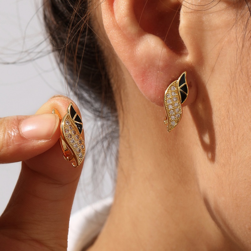 Pendientes Geométricos De Gota De Aceite De Cobre