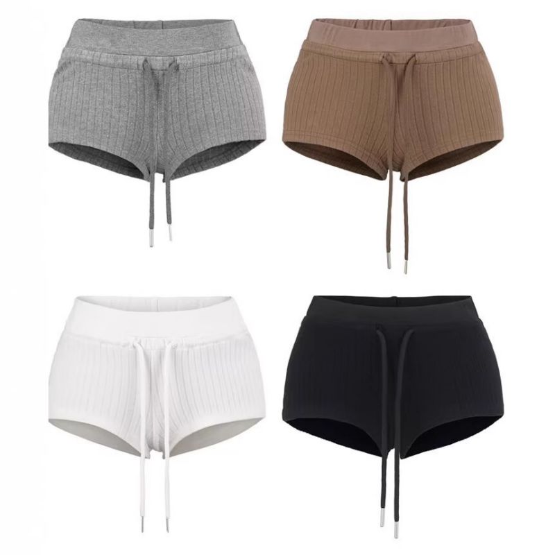 Pantalones Cortos De Algodón Con Cordón