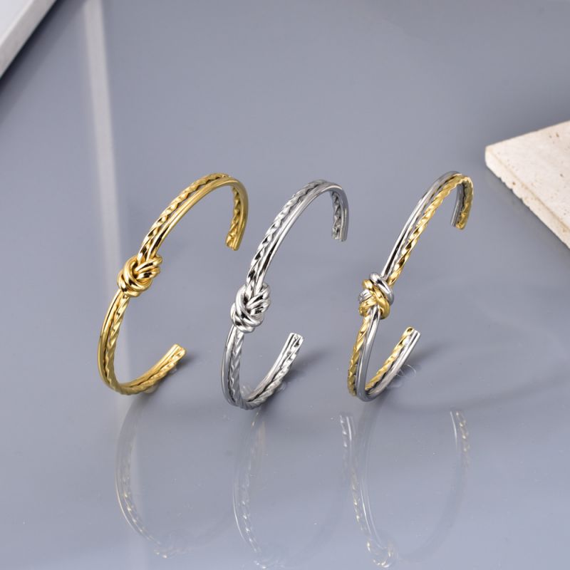 Pulsera De Nudo De Acero De Titanio
