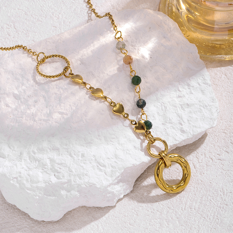 Collar De Anillo De Acero Inoxidable
