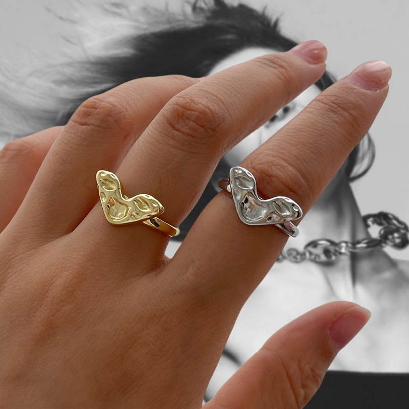 Anillo De Corazón De Cobre