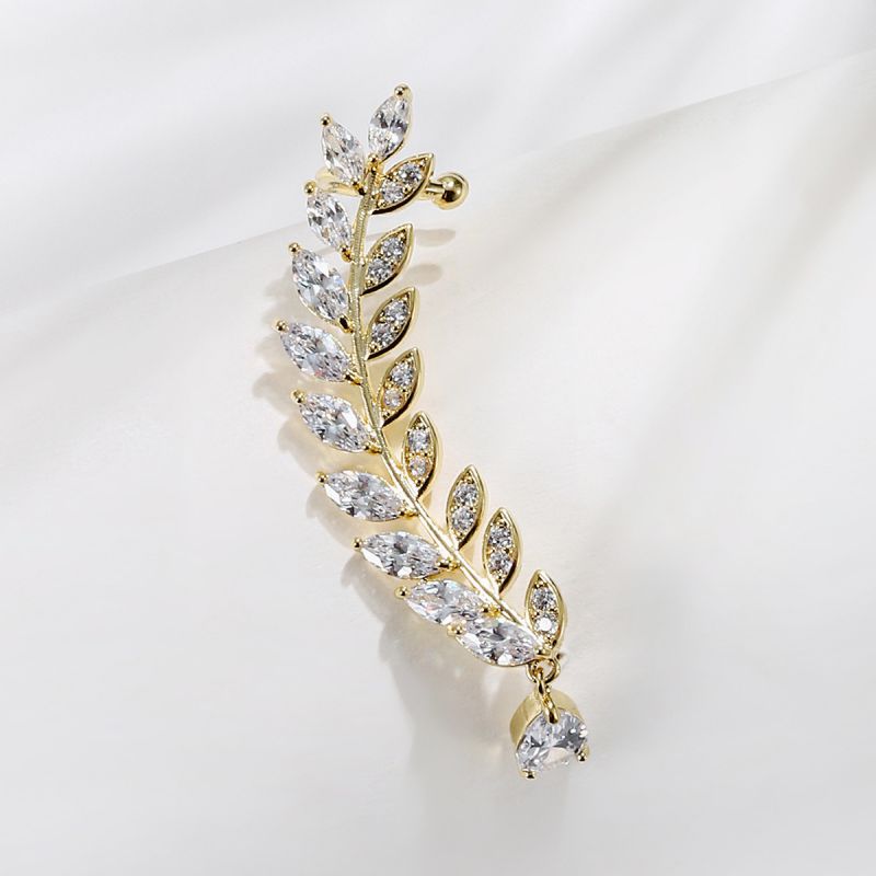 Pendiente De Oreja De Diamante De Metal [individual]