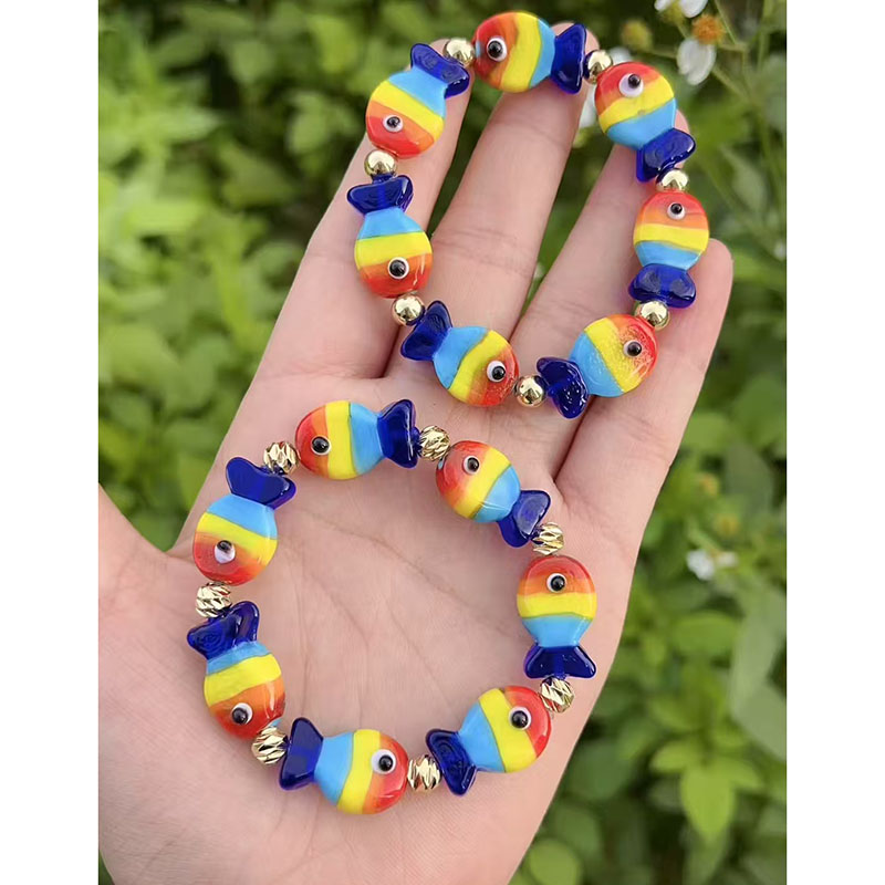 Pulsera De Pez Bañada En Oro Y Cobre (se Vende Por Unidad)