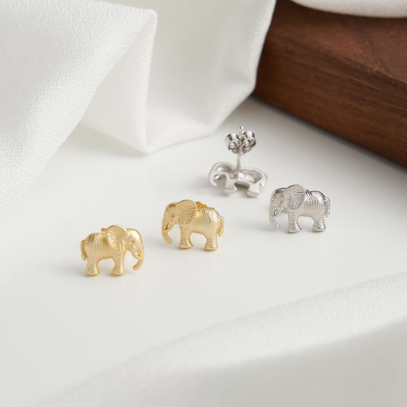 Silver Elephant Earrings Silver Elephant Earrings