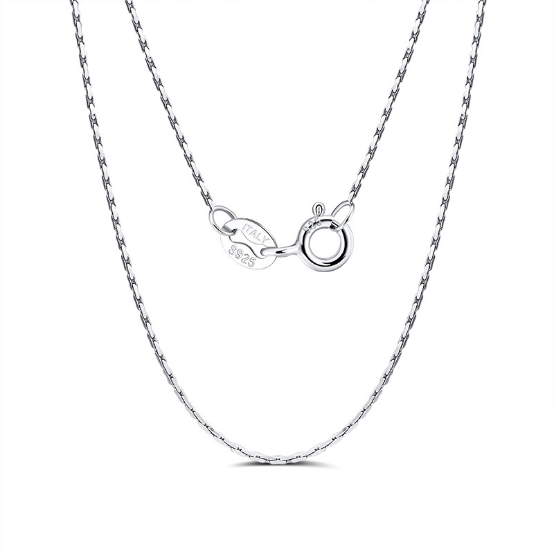 Platinum Length 40cm Weight About 1.34g Silver Bamboo Necklace