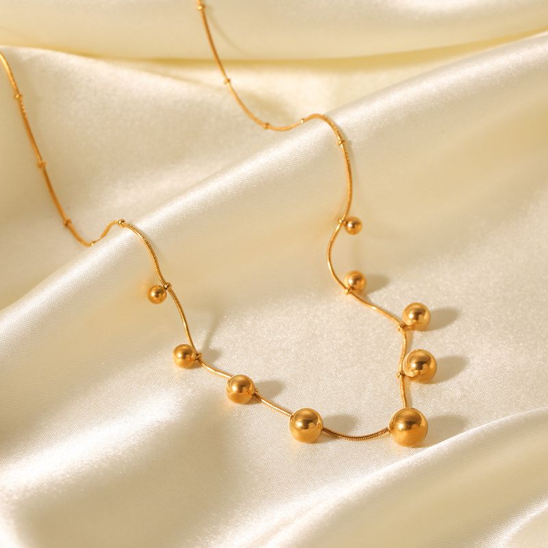 Collar De Bolas De Acero Inoxidable