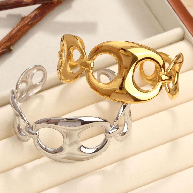 Pulsera De Acero Inoxidable Con Forma De Nariz De Cerdo
