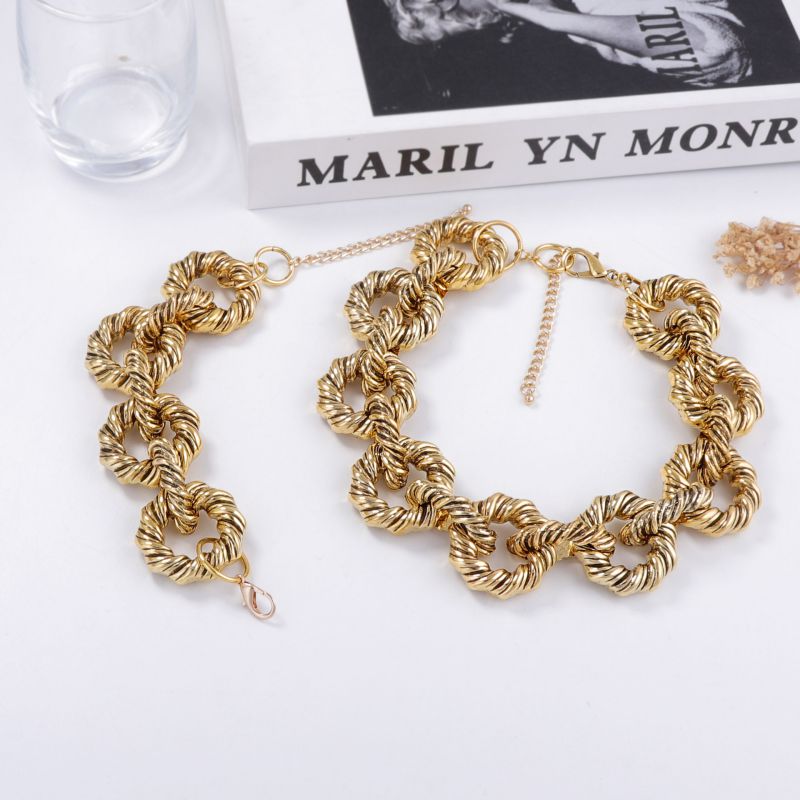Pulsera De Aleación Con Textura Rugosa