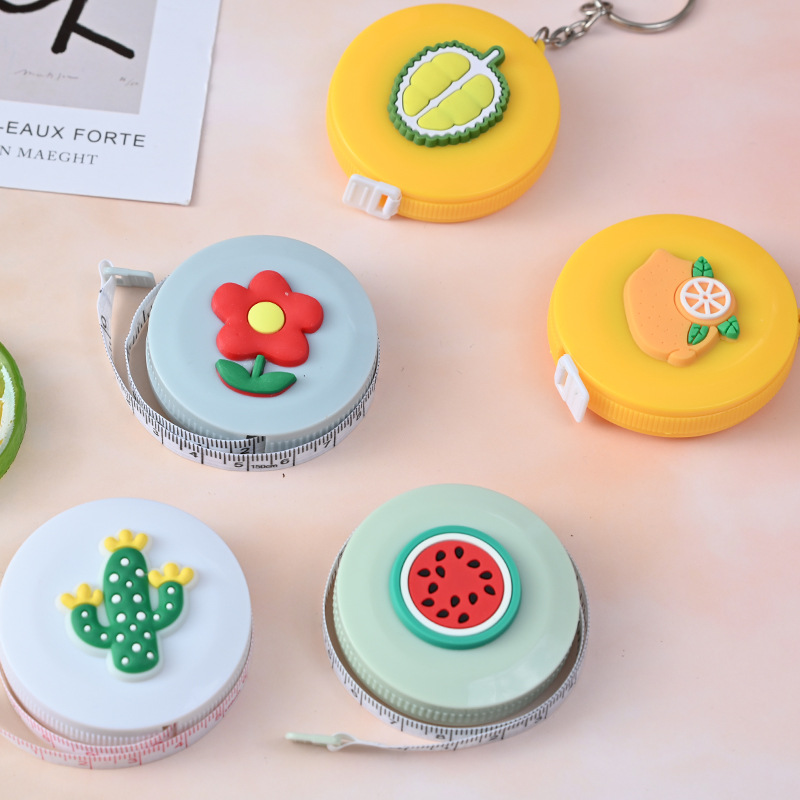 Strawberry Soft Plastic Cartoon Fruit Cake Star Rabbit More Round Soft Tape Measure