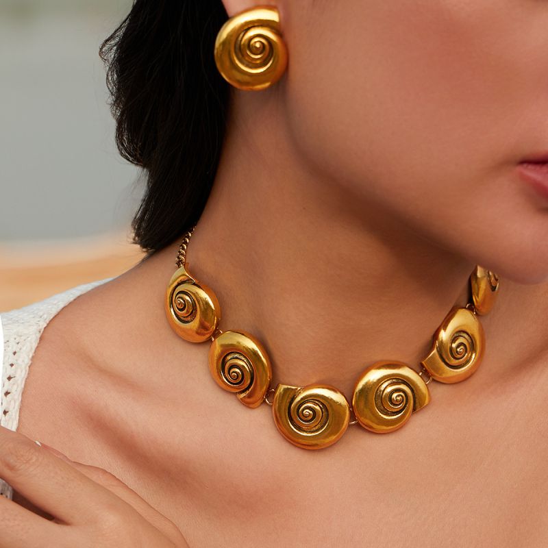 Collar De Caracola De Aleación