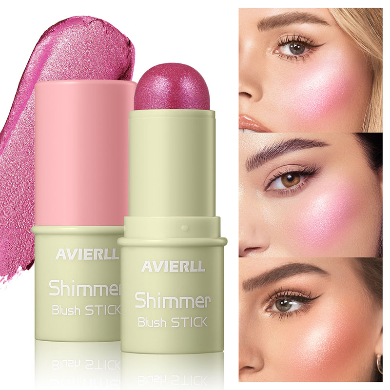 1 Plastic Pearlescent Fine Glitter Blush Stick