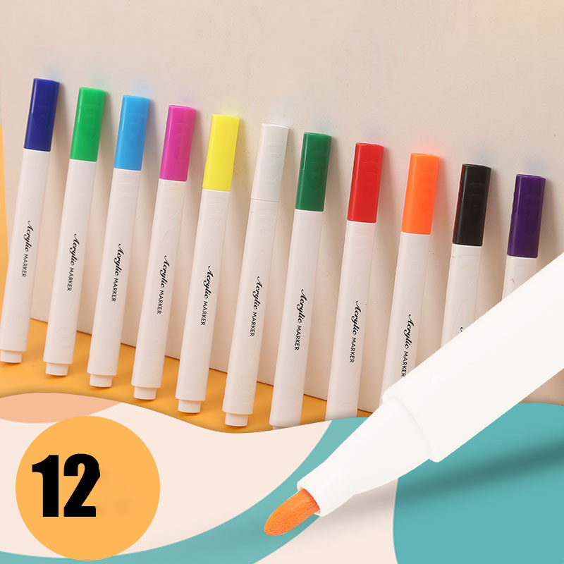 24-color Acrylic Markers [ink Increase 50] Diy Graffiti Brush