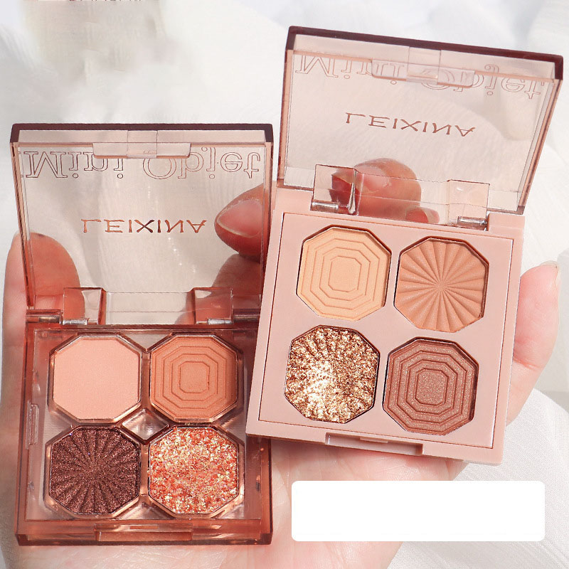Paleta De Sombras De Ojos Con Purpurina Perlada De Plástico