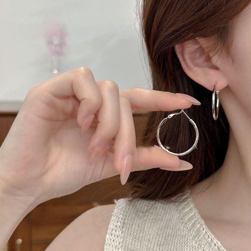 Pendientes Redondos De Plata