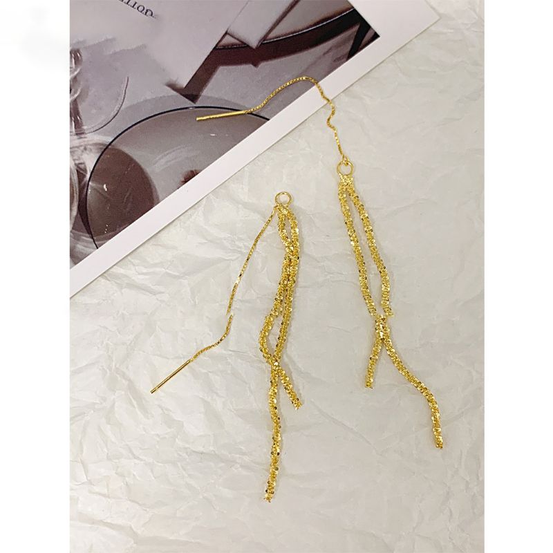 Pendientes De Borlas De Diamantes De Plata