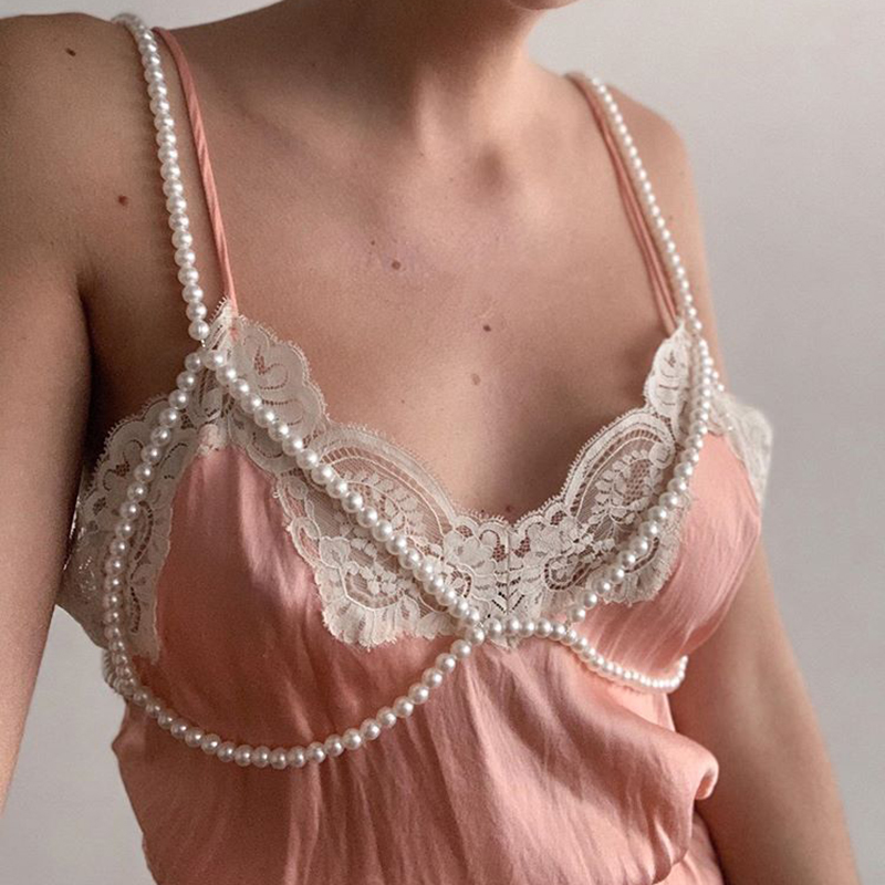 Collar De Perlas De Aleación