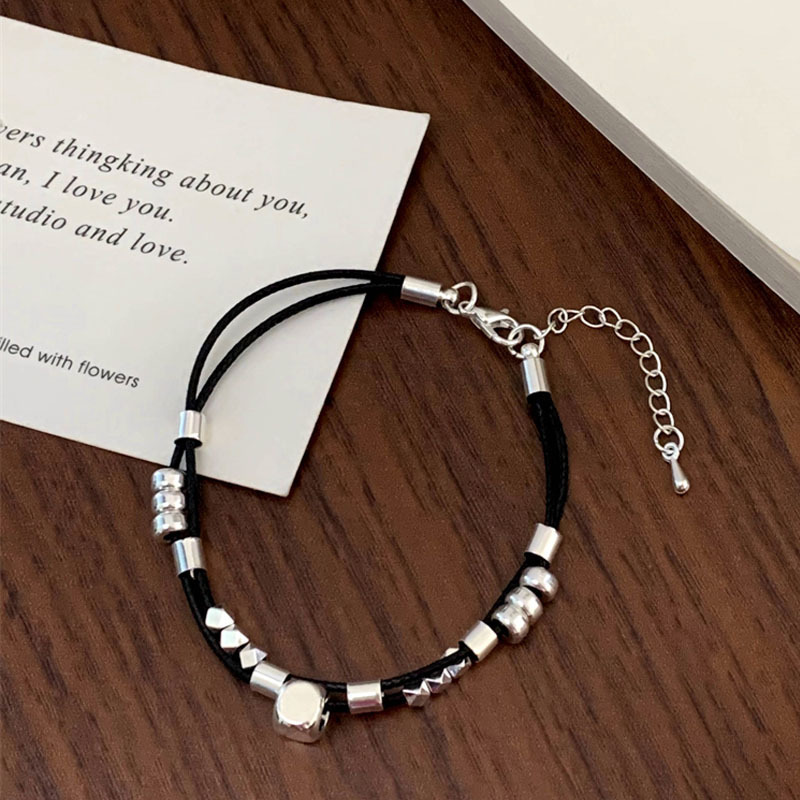 Pulsera De Cuero De Metal Irregular
