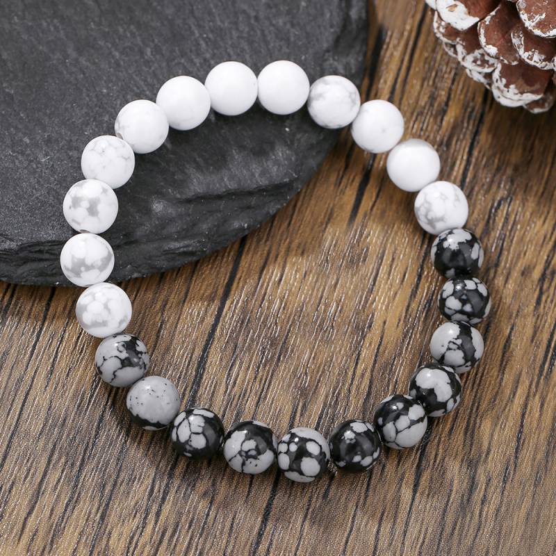 Bracelet 1# Natural Stone Beaded Bracelet For Men