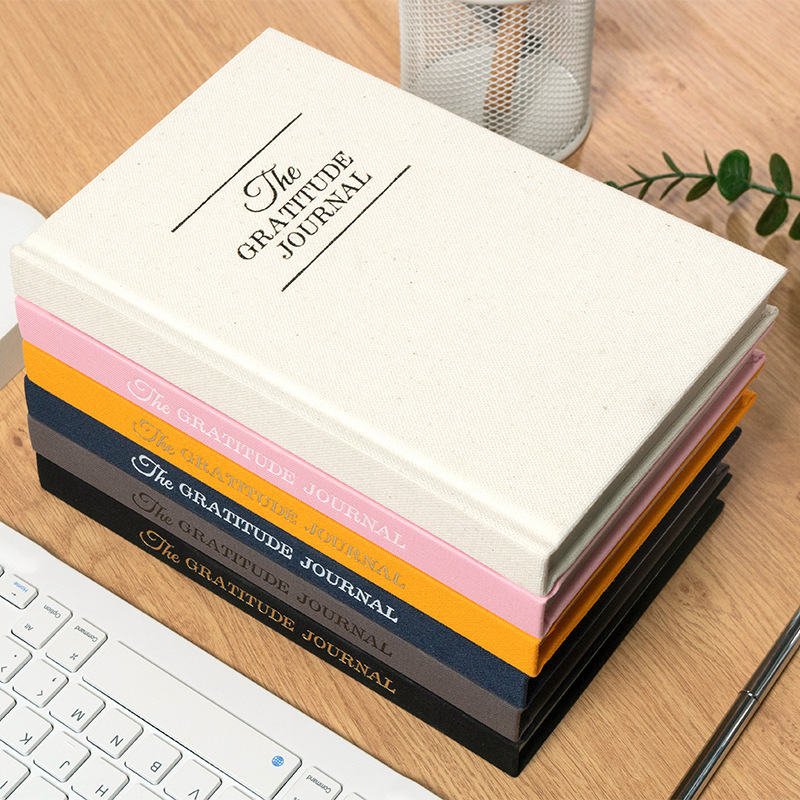 Pink Gold-stamped Hard Cover Notebook