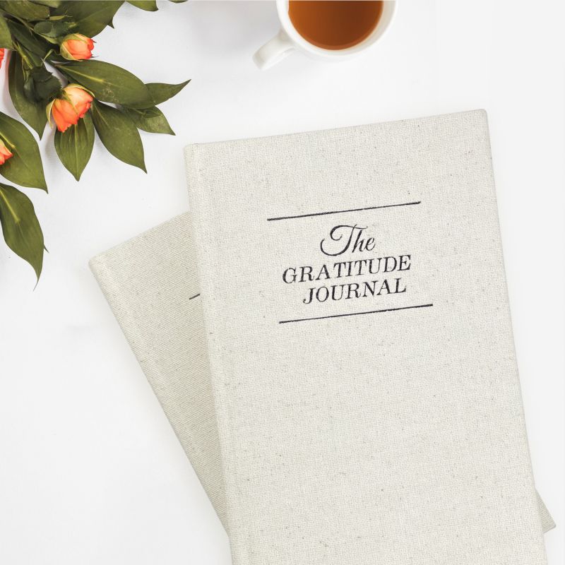 Pink Linen Cover Square Notepad