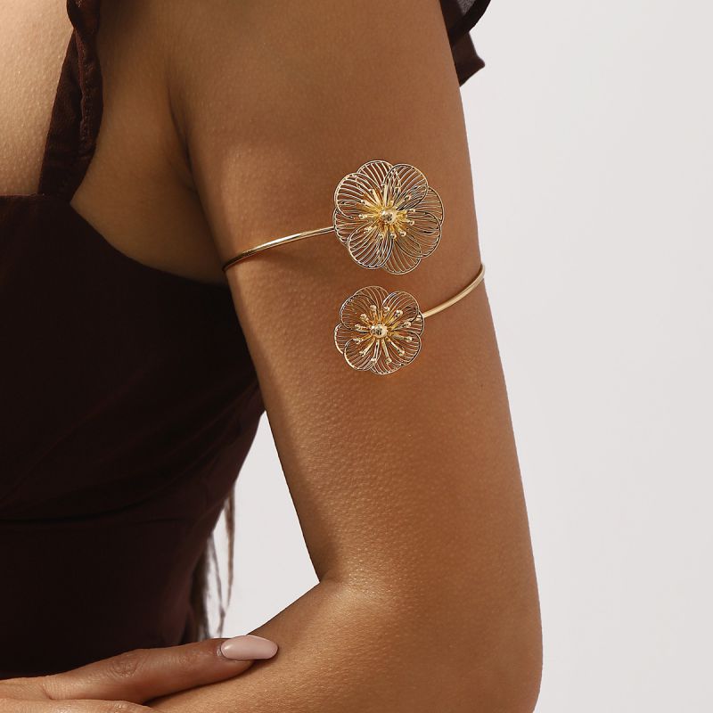 Brazalete De Flores 3d Hueco