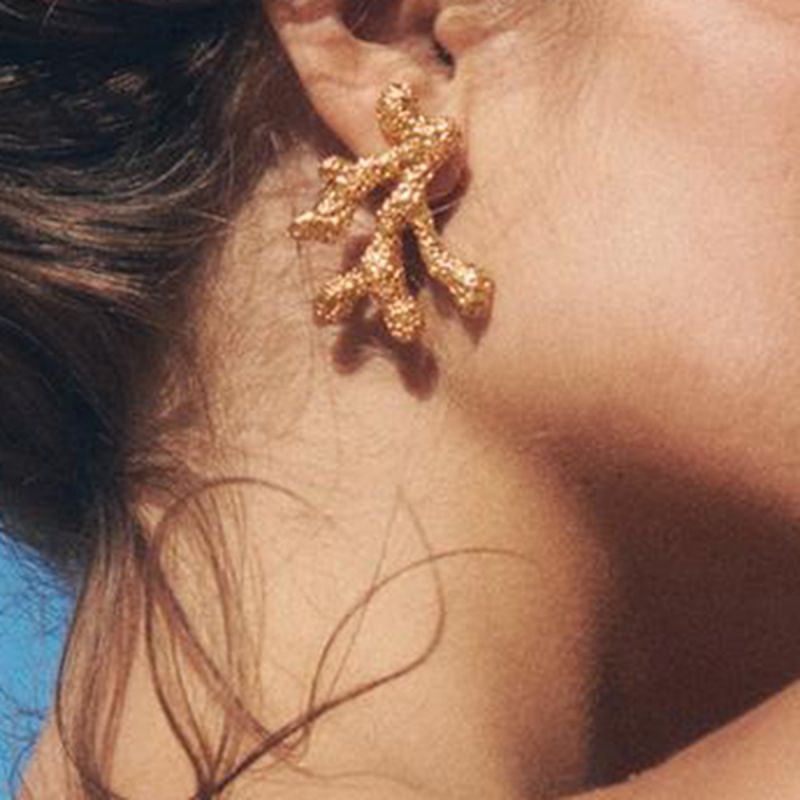 Pendientes De Coral De Aleación