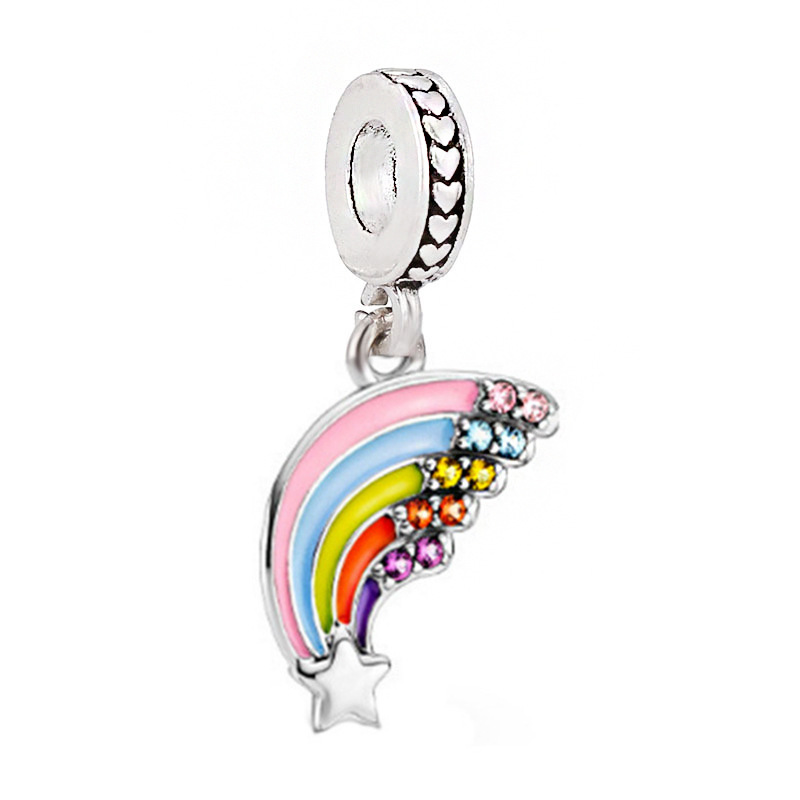 New Airplane Globe And Luggage Charms Alloy Diamond Geometric Diy Pendant Accessories