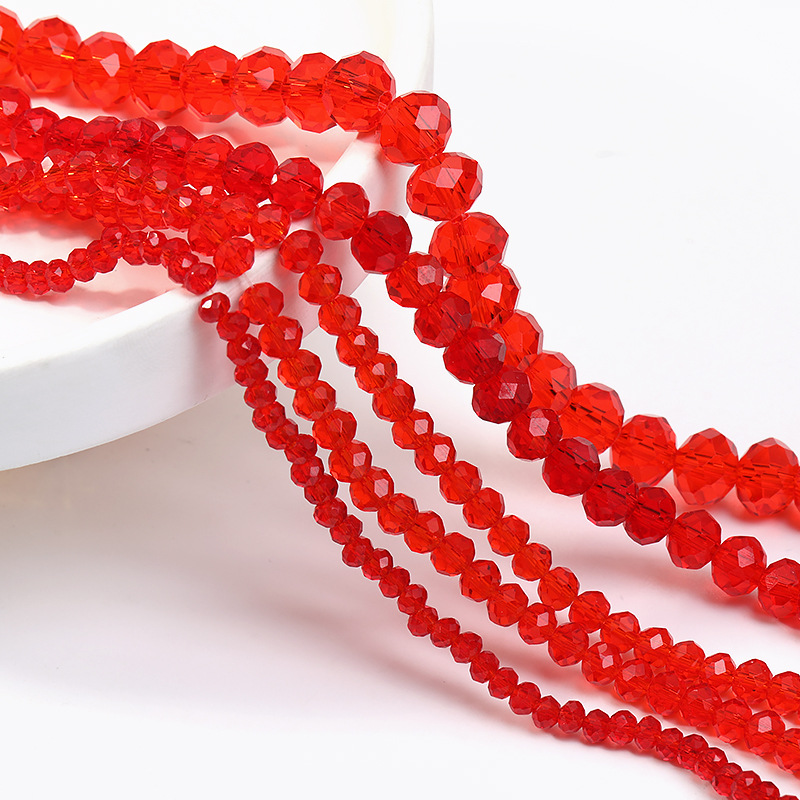 White Crystal Beaded Beads Loose Beads Accessories (*10)