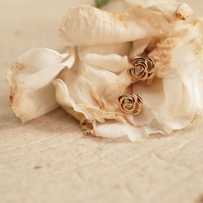 Pendientes De Flores De Plata