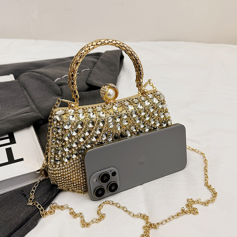 Bolso Bandolera Con Borlas De Diamantes De Imitación