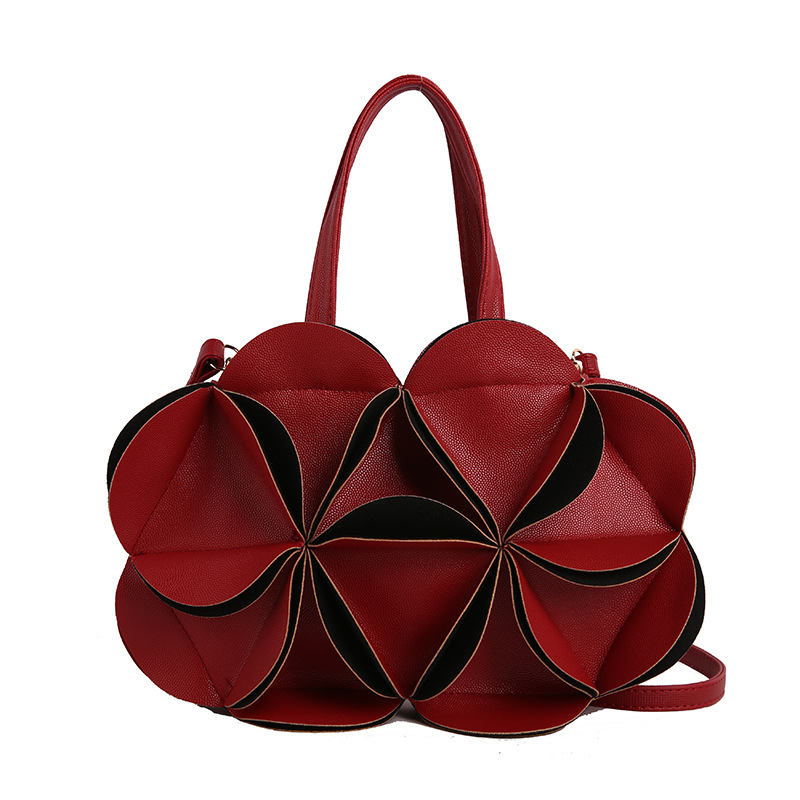Bolso Bandolera De Pu Con Flores