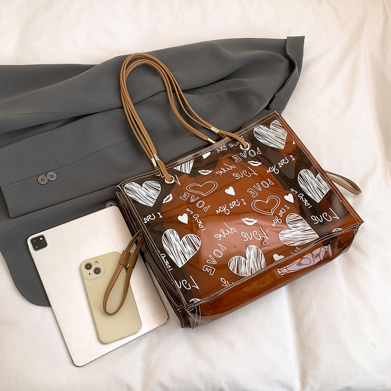 Bolso De Hombro De Pu Con Grafiti