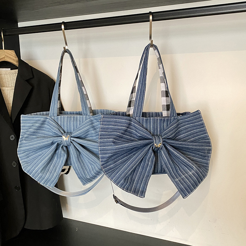 Bolso De Hombro Con Lazo De Tela