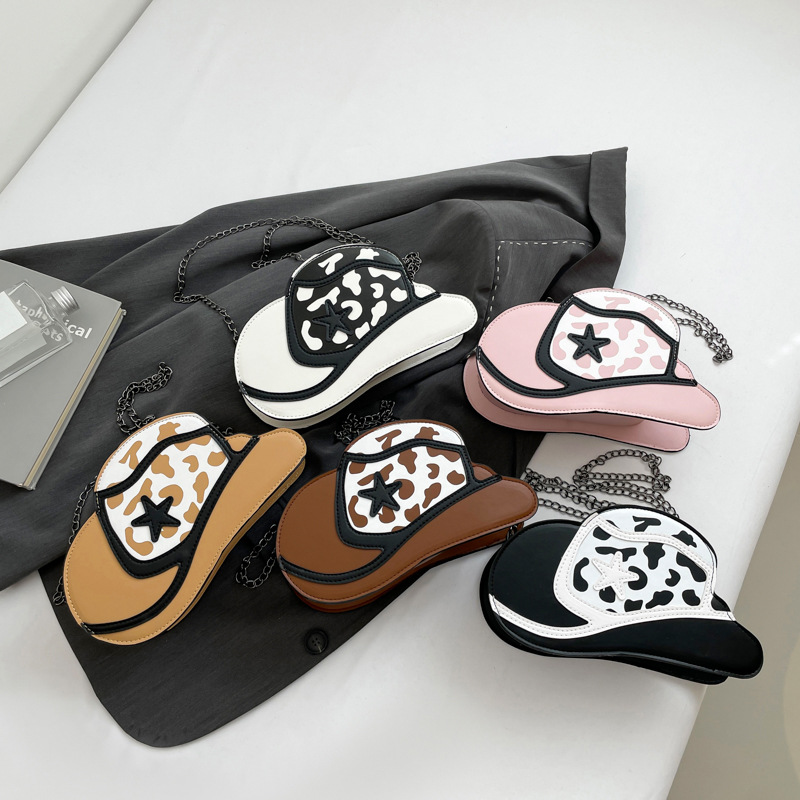 Bolso Bandolera Con Sombrero De Pu