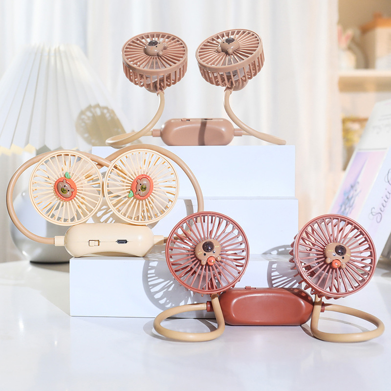Ventilador Eléctrico Portátil Recargable Para Colgar En El Cuello [con Alimentación]