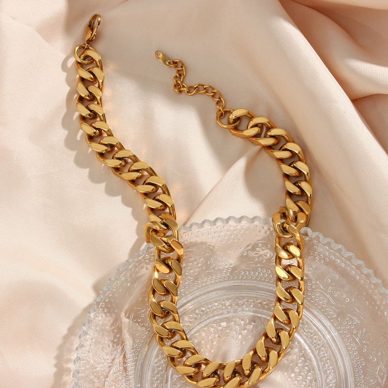 Collar De Cadena De Acero Inoxidable Para Hombre