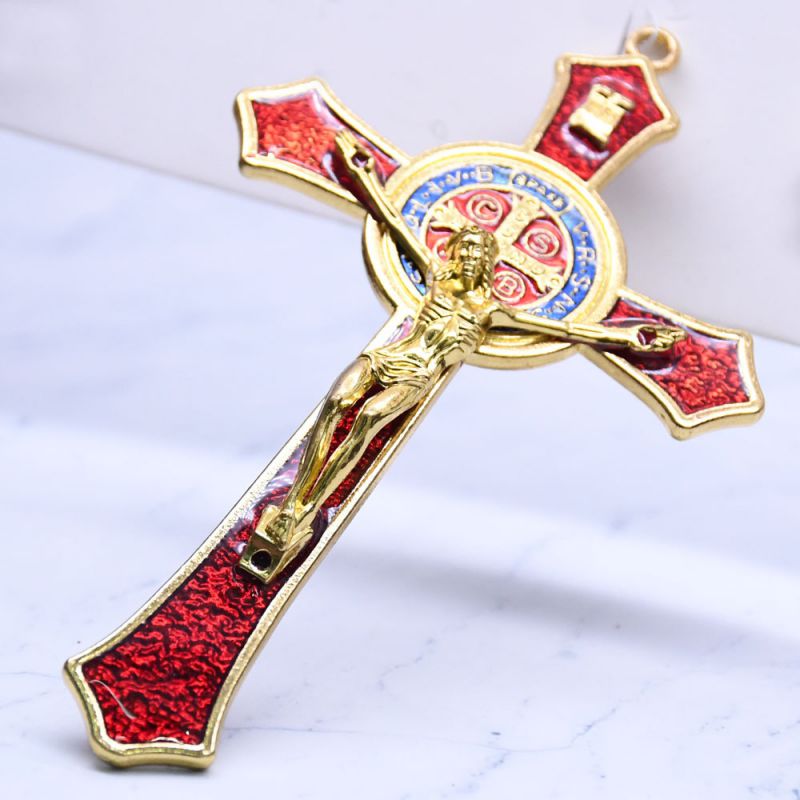 Colgante De Cruz De Aleación Con Goteo De Aceite (sin Cadena)