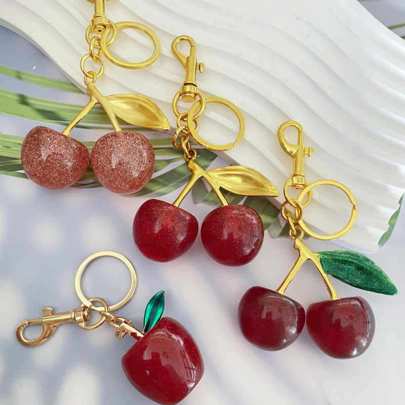 1# Alloy Cherry Keychain