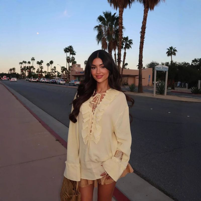 Color Ruffled Shirt