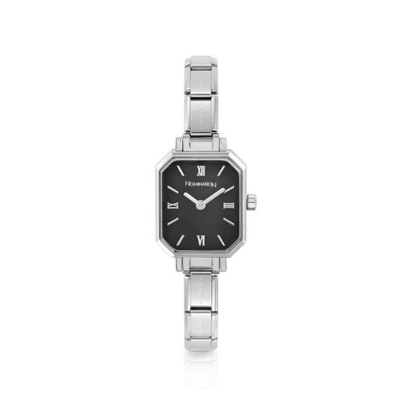 Reloj Modular Con Esfera Cuadrada De Metal