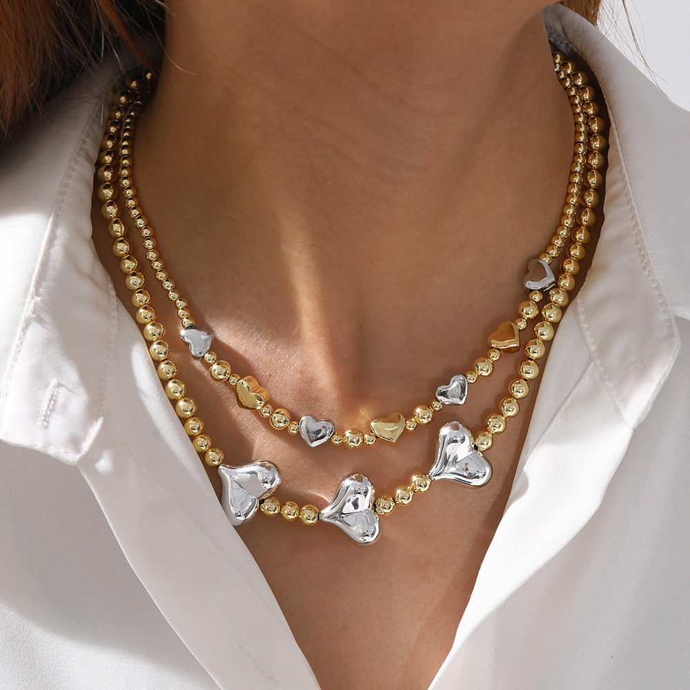 Collar De Cadena Con Anillo De Cobre Y Perla