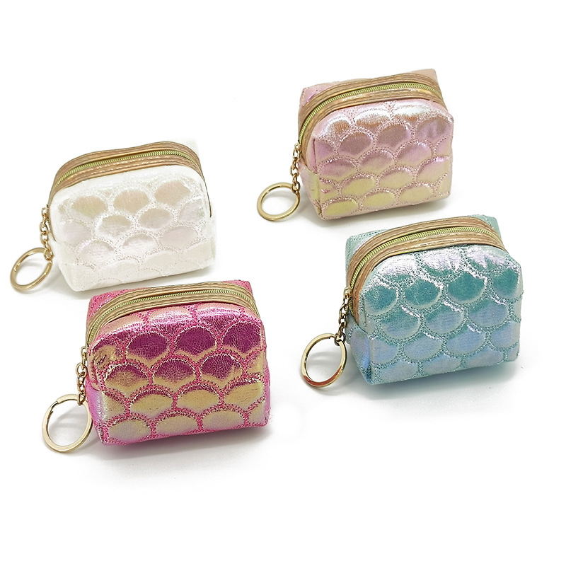 Bolsa De Almacenamiento De Bordado De Escamas De Pescado De Poliéster