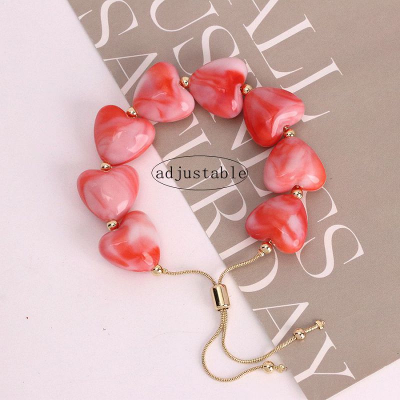 Pulsera De Cuentas De Corazón
