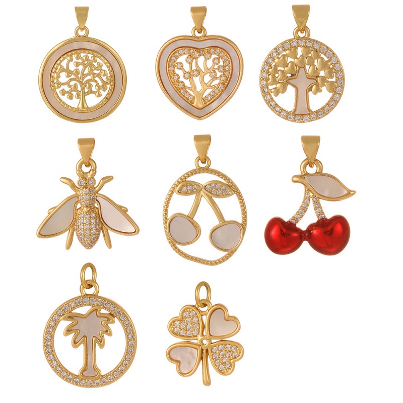 Accesorios De Cobre Del Árbol De La Vida De Concha Hueca