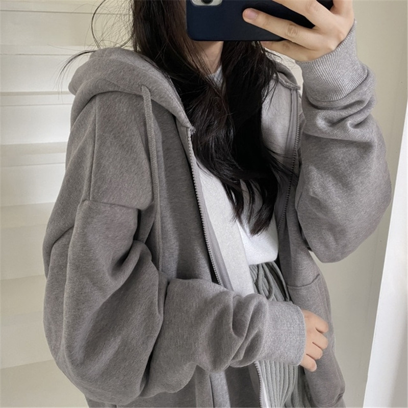 Sudadera De Algodón Con Cremallera Y Capucha