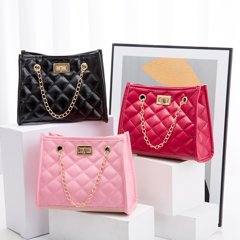 Bolso Bandolera De Gran Capacidad Con Cierre De Diamante De Pu