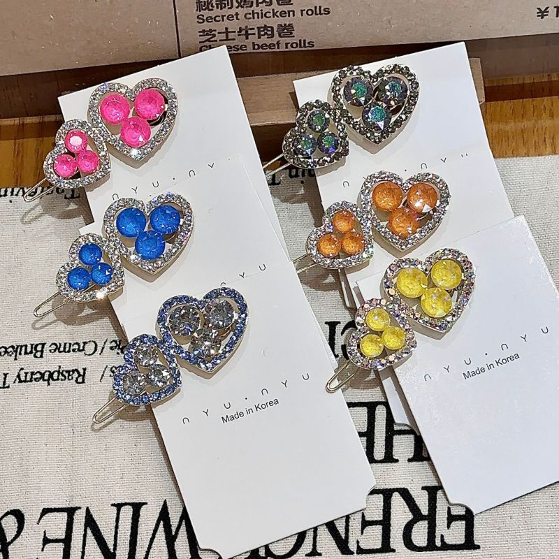 Horquilla De Aleación Con Forma De Corazón De Diamantes